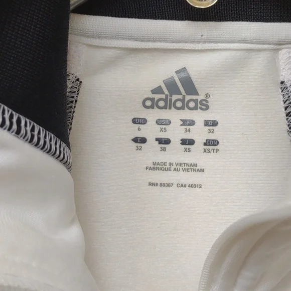 Adidas Women's Full Zip LS Stand Collar Snap HandWarmer Pockets Track Jacket Vtg - Picture 4 of 16